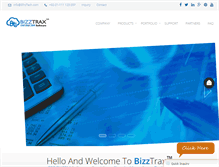 Tablet Screenshot of bizztrax.com